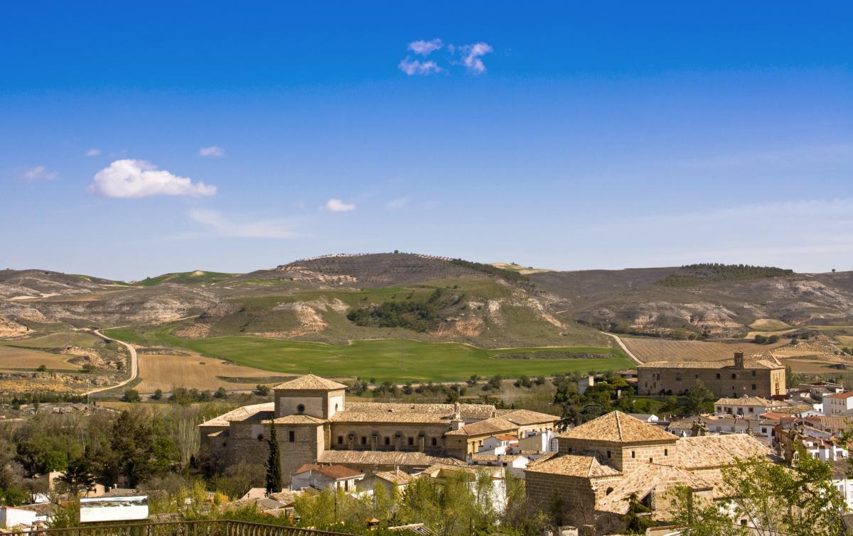 Vista de la villa de Huete en la provincia de Cuenca
